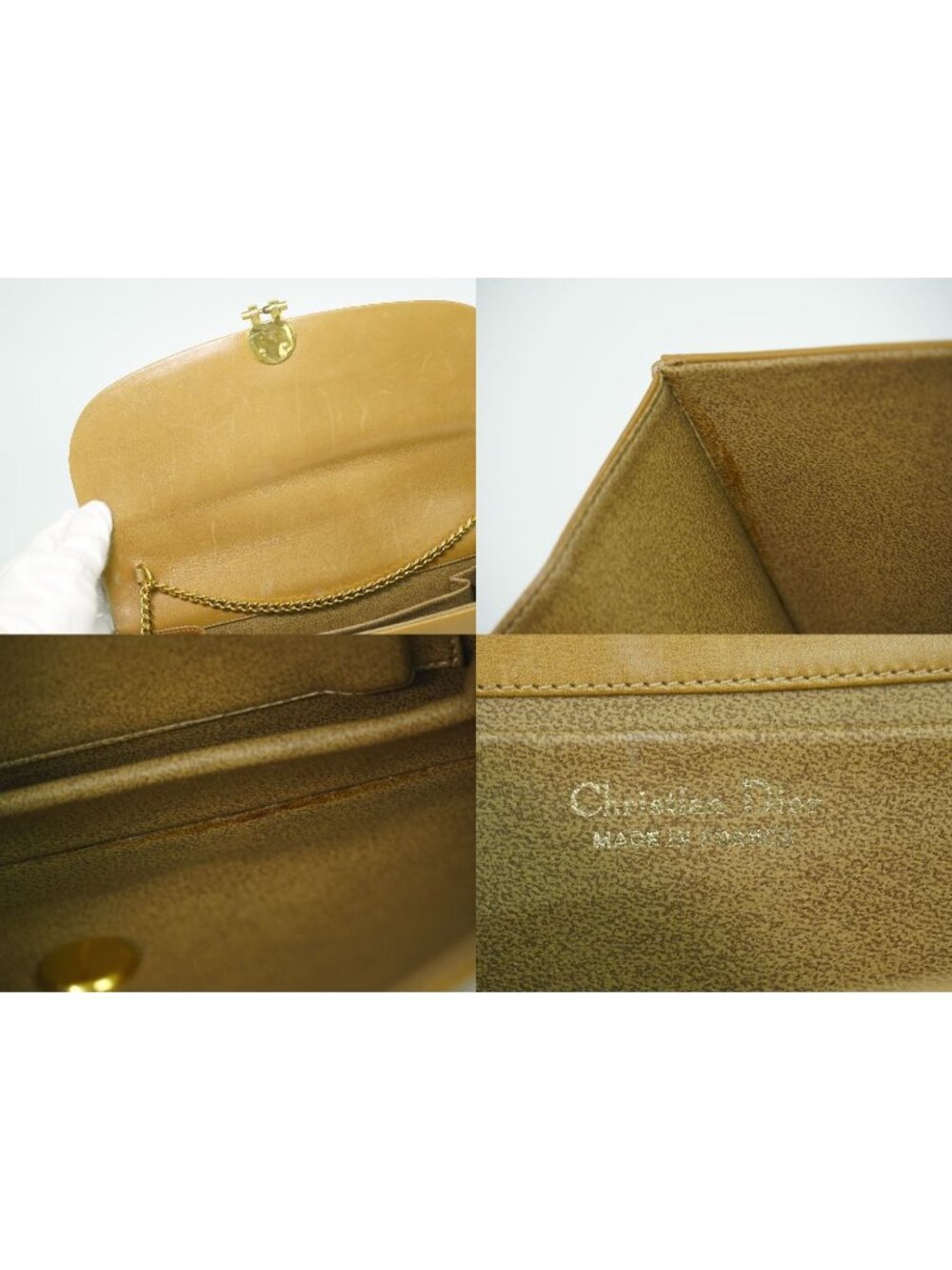 Dior Leather Chain Shoulder Bag Brown - Picture 9 of 9